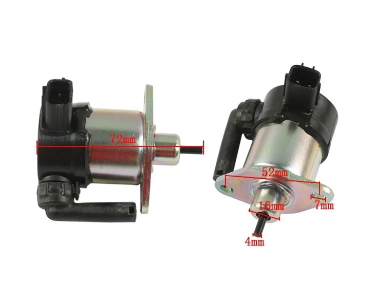 Forklift Parts 1C010-60015 Flameout Solenoid Valve For Kubota Excavator