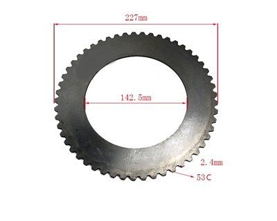 Phụ tùng xe nâng Hanzhi Tấm thép 227 * 143 * 2.5 cho D20/30S3 với OEM: D700251
